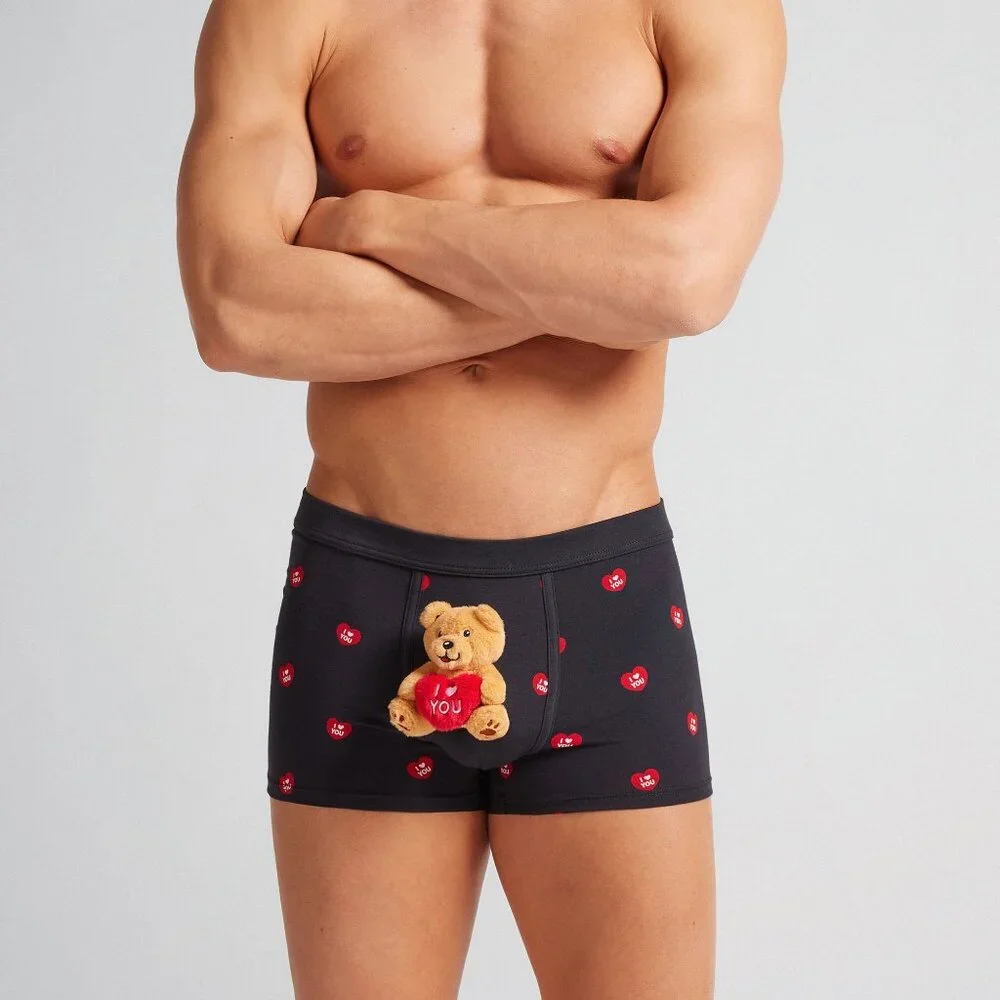 Intimissimi I Love You Plush Toy Superior Cotton Boxers
